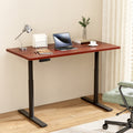 Artiss Standing Desk Motorised Electric Dual Motor Walnut 140CM HASD-B-M10-BKDF-WADB-140