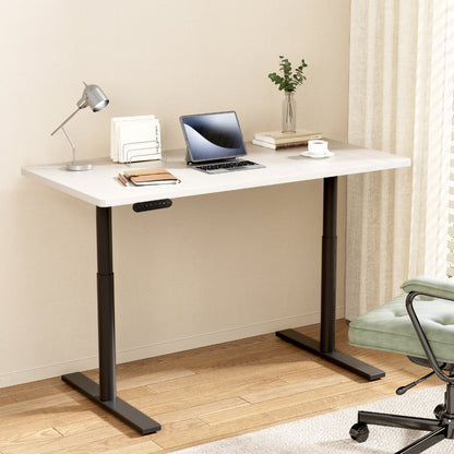 Artiss Standing Desk Motorised Electric Dual Motor White 140CM HASD-B-M10-BKDF-WHDB-140