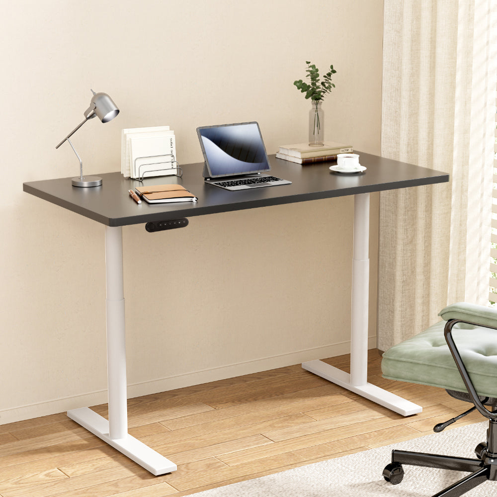 Artiss Electric Standing Desk Sit Stand Desks Motorised Dual Motor 120CM Black HASD-B-M10-WHDF-BKDB-120