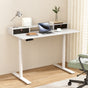 Artiss Electric Standing Desk with Storage Rack Shelf Drawers White 120CM HASD-B-M10-WHDF-HDR-120