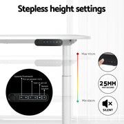 Artiss Electric Standing Desk with Storage Rack Shelf Drawers White 120CM HASD-B-M10-WHDF-HDR-120