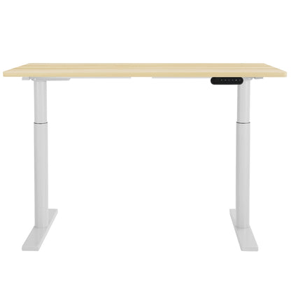 Artiss Standing Desk Motorised Electric Dual Motor 140CM White Oak HASD-B-M10-WHDF-NTDB-140