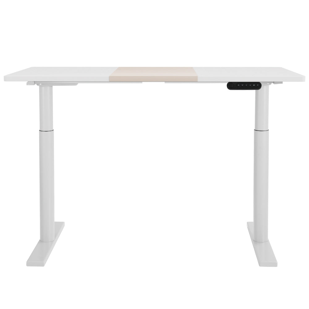 Artiss Standing Desk Motorised Electric Dual Motor 140CM White Pine HASD-B-M10-WHDF-NWDB-140