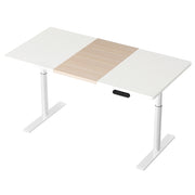 Artiss Standing Desk Motorised Electric Dual Motor 140CM White Pine HASD-B-M10-WHDF-NWDB-140