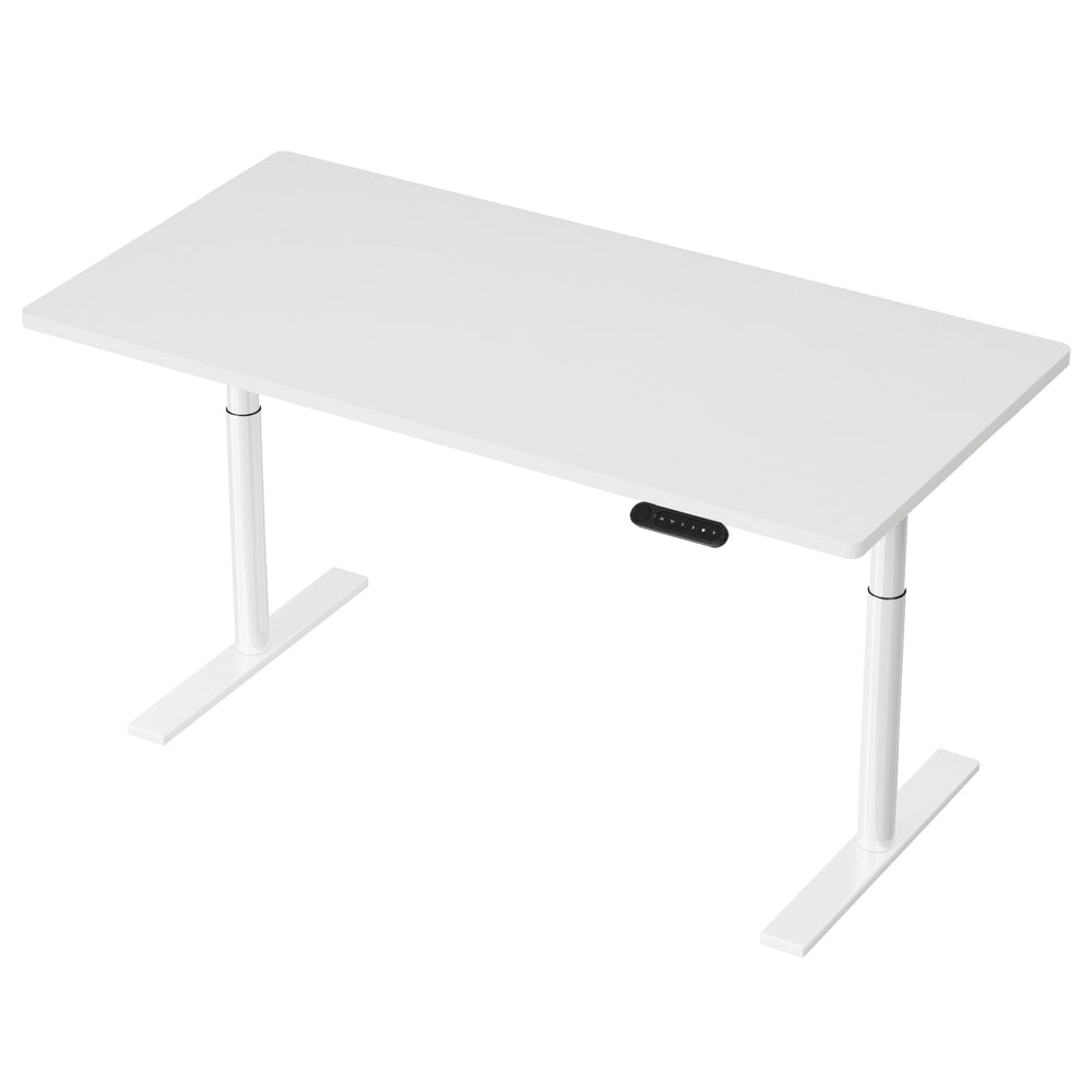 Artiss Standing Desk Motorised Electric Dual Motor 140CM White HASD-B-M10-WHDF-WHDB-140