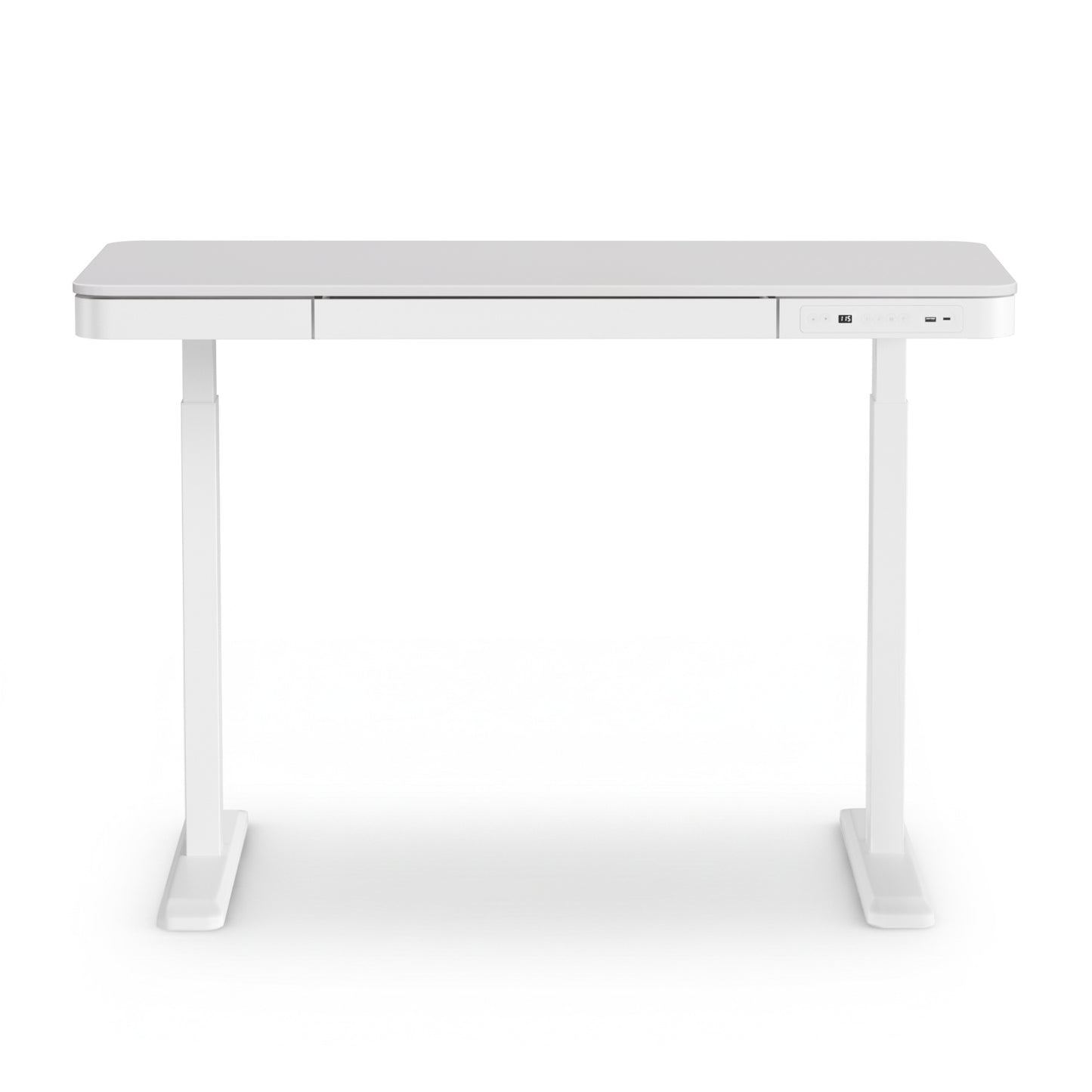 Artiss Standing Desk Motorised Electric Desks Drawer 120CM White HASD-B-S08-WH