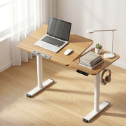 Artiss Electric Standing Desk Height Adjustable Sit Stand Desk Tilting Top HASD-CD105-WD-AB