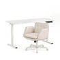 Artiss Criss Cross Chair with Wheels & Adjustable Armrests and Electric Standing Desk 140cm with Memory HASD-ET156E-2018-BG
