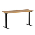 Artiss Electric Standing Desk 140cm Adjustable Height Motorised Home Office Desk Oak Black HASD-ET156E-BKNT