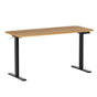 Artiss Electric Standing Desk 140cm Adjustable Height Motorised Home Office Desk Oak Black HASD-ET156E-BKNT