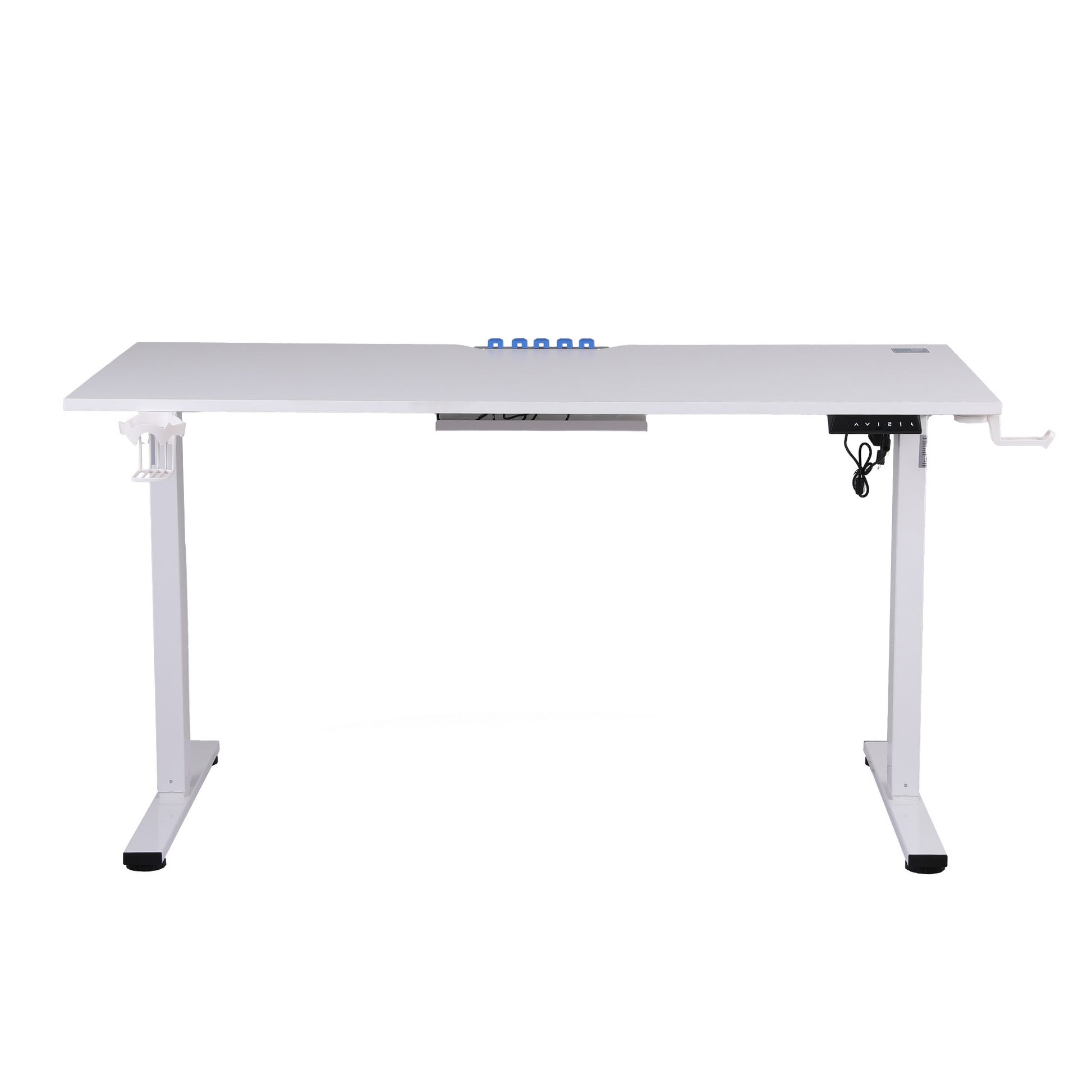 Artiss Electric Standing Desk Height Adjustable Gaming Desk Home Office 140cm HASD-ET156E-GAME-WH-AB