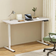 Artiss Electric Standing Desk 140cm Adjustable Height Motorised Home Office Desk White HASD-ET156E-WH