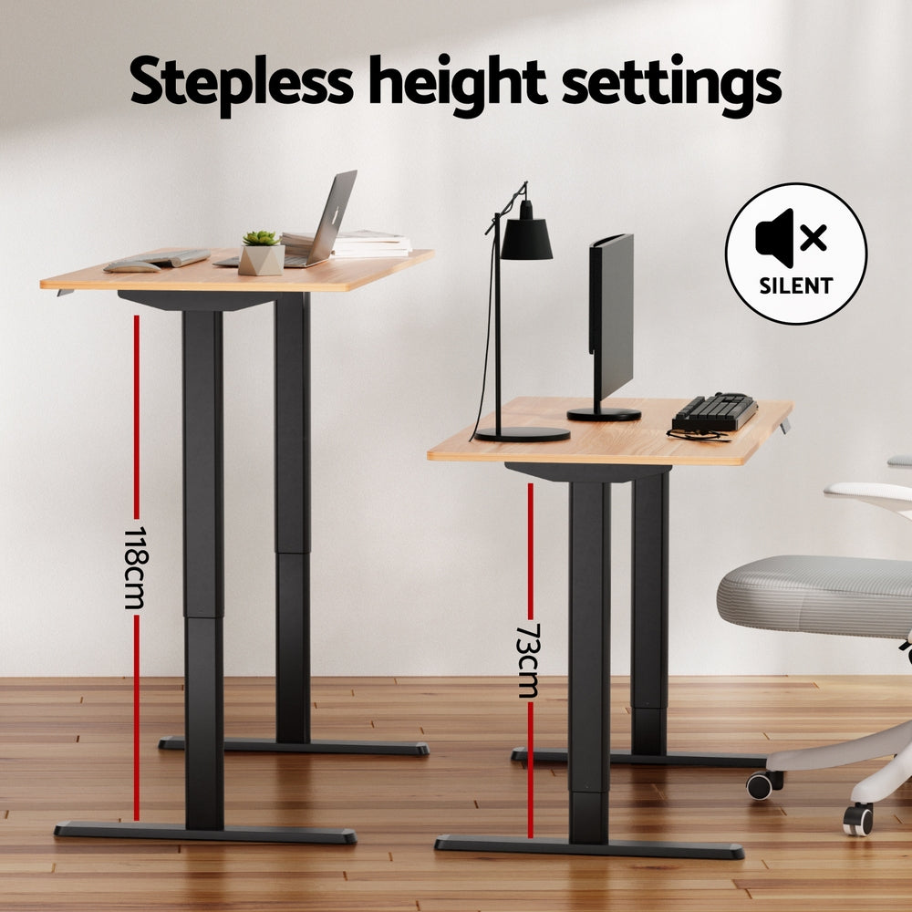 120CM Artiss Electric Standing Desk Sit Stand Desks Home Office Computer Desk HASD-ET157-BKNT