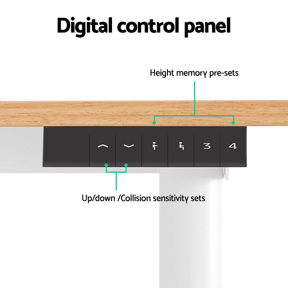 120CM Artiss Electric Standing Desk Sit Stand Desks Home Office Computer Desk HASD-ET157-WHNT
