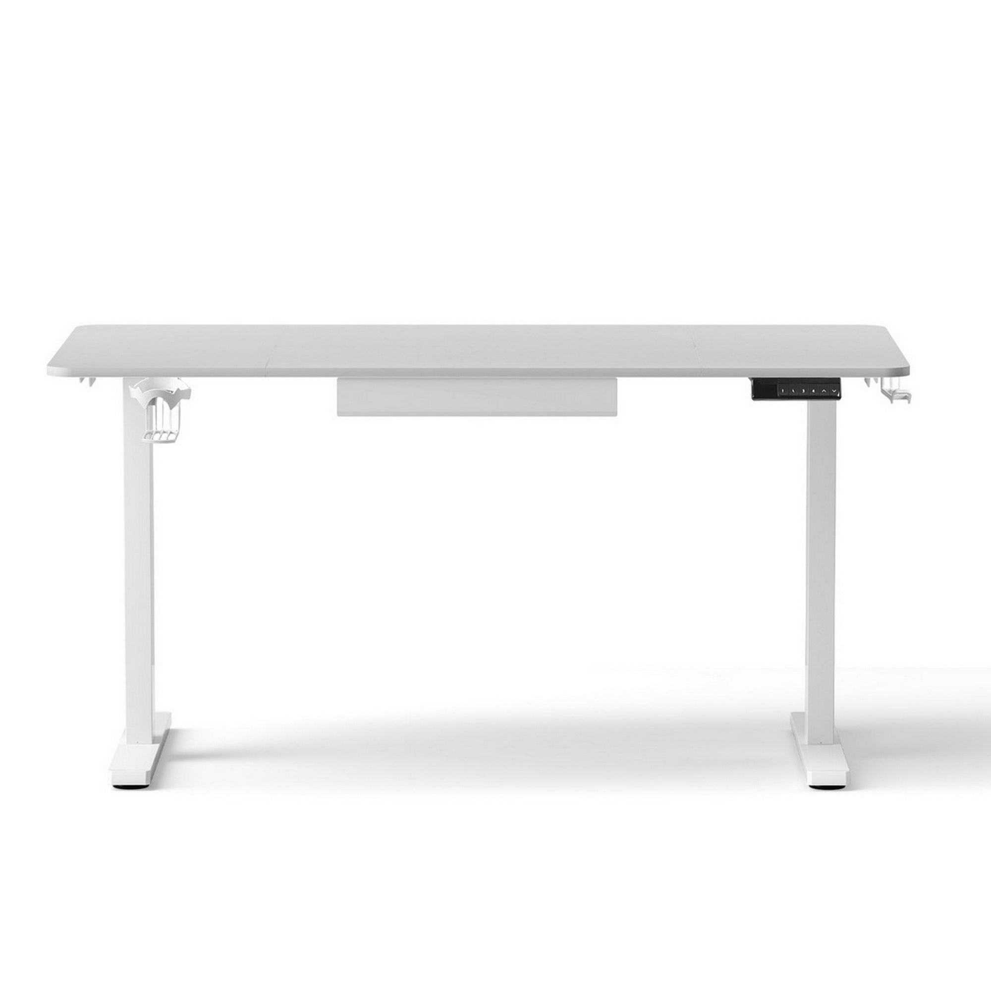 Artiss Electric Standing Desk 140cm Adjustable Height Motorised Home Office Desk Drawer HASD-ET262-WH-ABC