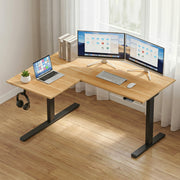 Artiss L-Shape Electric Standing Desk Sit Stand Up Height Adjustable Motorised HASD-ET262DL-WD-AB