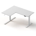 Artiss L-Shape Standing Desk Sit Stand Up Height Adjustable Electric Motorised White HASD-ET262DL-WH-AB