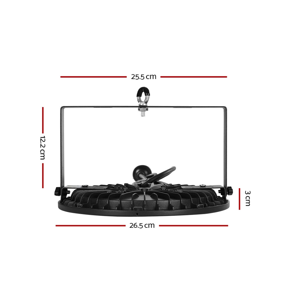 Leier High Bay Light LED 100W Industrial Lamp Workshop Warehouse Factory Lights HBL-UFO-H100-BK