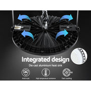 Leier High Bay Light LED 100W Industrial Lamp Workshop Warehouse Factory Lights HBL-UFO-H100-BK