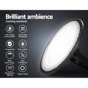 Leier High Bay Light LED 150W Industrial Lamp Workshop Warehouse Factory Lights HBL-UFO-H150-BK