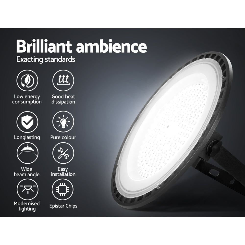 Leier High Bay Light LED 150W Industrial Lamp Workshop Warehouse Factory Lights HBL-UFO-H150-BK