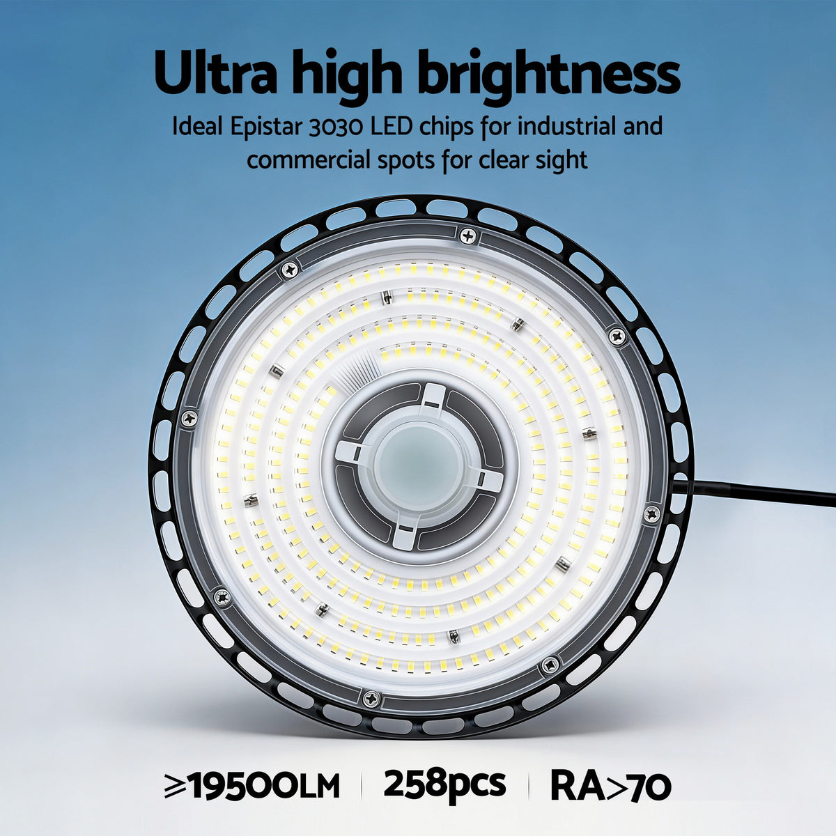 Leier 150W UFO LED High Bay Light Motion Sensor HBL-UFO-N150-SEN-BK