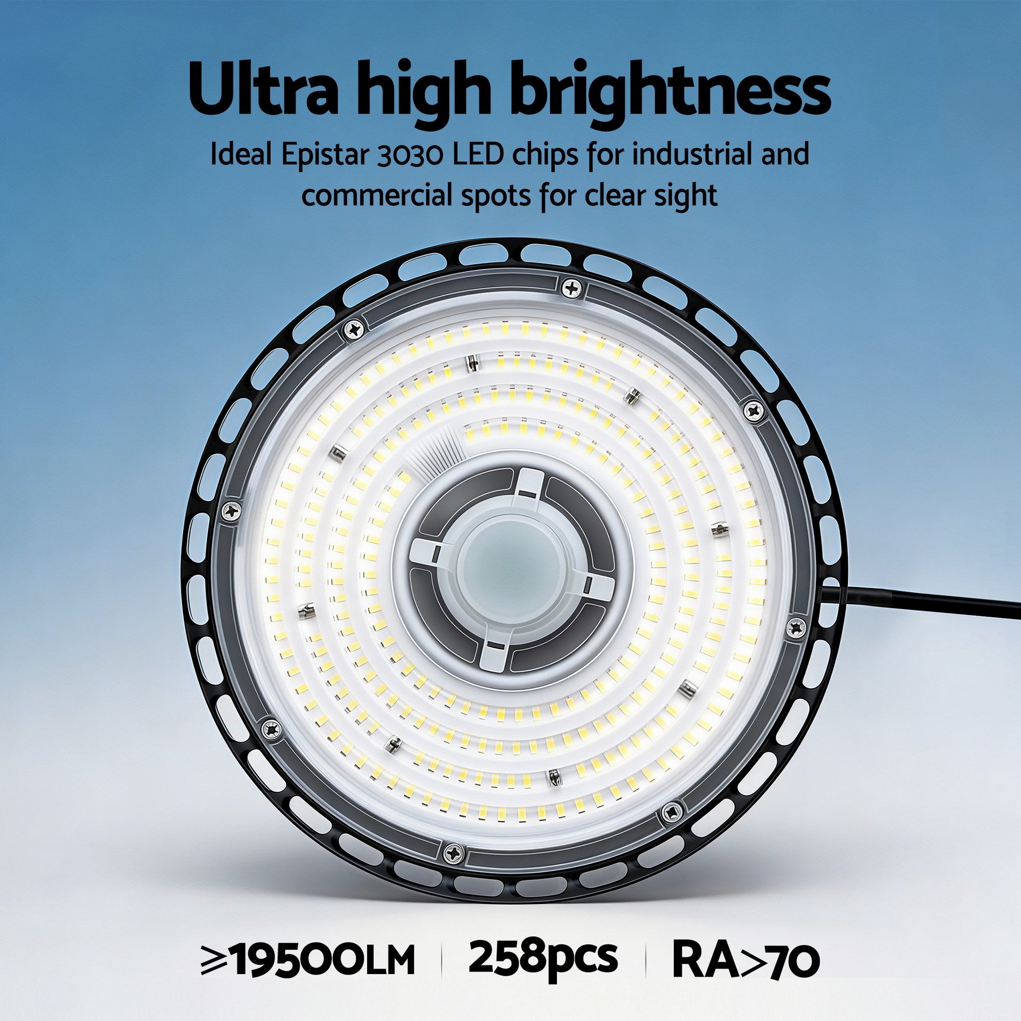 Leier 150W UFO LED High Bay Light Motion Sensor HBL-UFO-N150-SEN-BK
