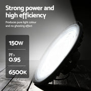 Leier 150W UFO LED High Bay Light Motion Sensor HBL-UFO-N150-SEN-BK