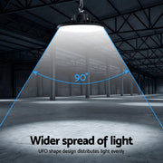 Leier 150W UFO LED High Bay Light Motion Sensor HBL-UFO-N150-SEN-BK