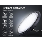 Leier LED High Bay Lights 150W UFO Industrial Workshop Warehouse Factory Lamp HBL-UFO-N210C-BK