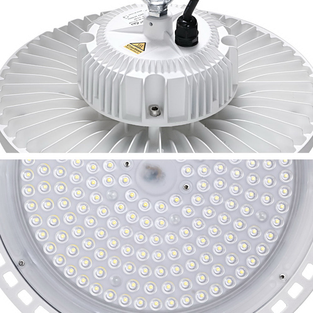 Leier LED High Bay Lights 150W UFO Industrial Shed Warehouse Factory Lamp White HBL-UFO-N210C-WH
