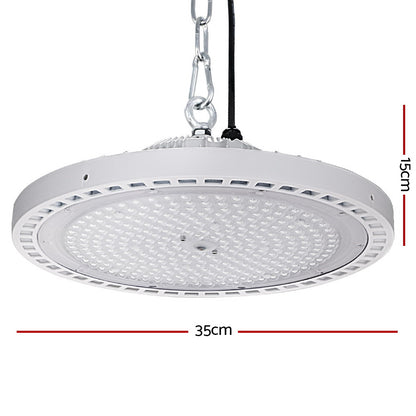 Leier LED High Bay Lights 200W UFO Industrial Shed Warehouse Factory Lamp White HBL-UFO-N280C-WH