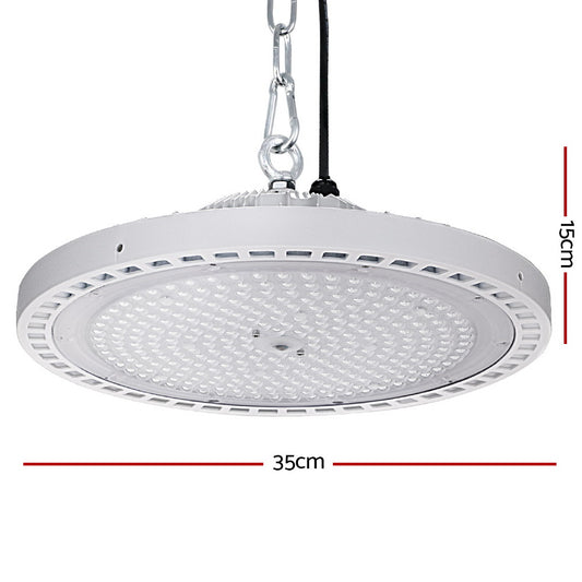 Leier LED High Bay Lights 200W UFO Industrial Shed Warehouse Factory Lamp White HBL-UFO-N280C-WH