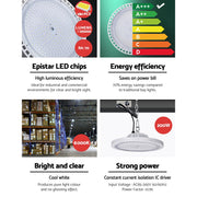 Leier LED High Bay Lights 200W UFO Industrial Shed Warehouse Factory Lamp White HBL-UFO-N280C-WH
