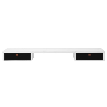 Artiss Standing Desk Desktop Storage Rack Shelf Removable Bookshelf Drawer 120cm HDR-004-WH