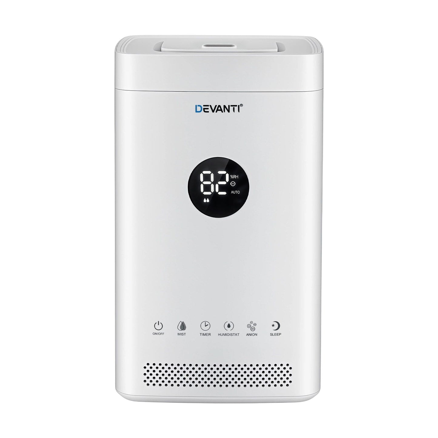 Devanti Ultrasonic Humidifier Air Purifier Top Fill Auto Humidity 3.5L White HM-3Z5L-TOUCH-WH