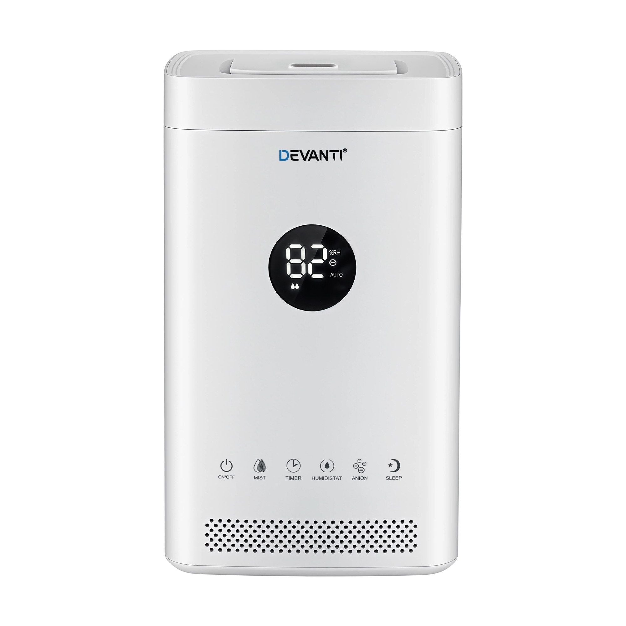 Devanti Ultrasonic Humidifier Air Purifier Top Fill Auto Humidity 3.5L White HM-3Z5L-TOUCH-WH