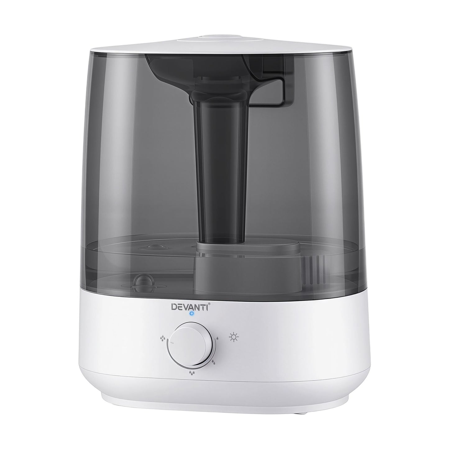 Devanti Ultrasonic Humidifier Aroma Diffuser Top Fill Quiet Bedroom 6L HM-6L-KNOB-WHBK