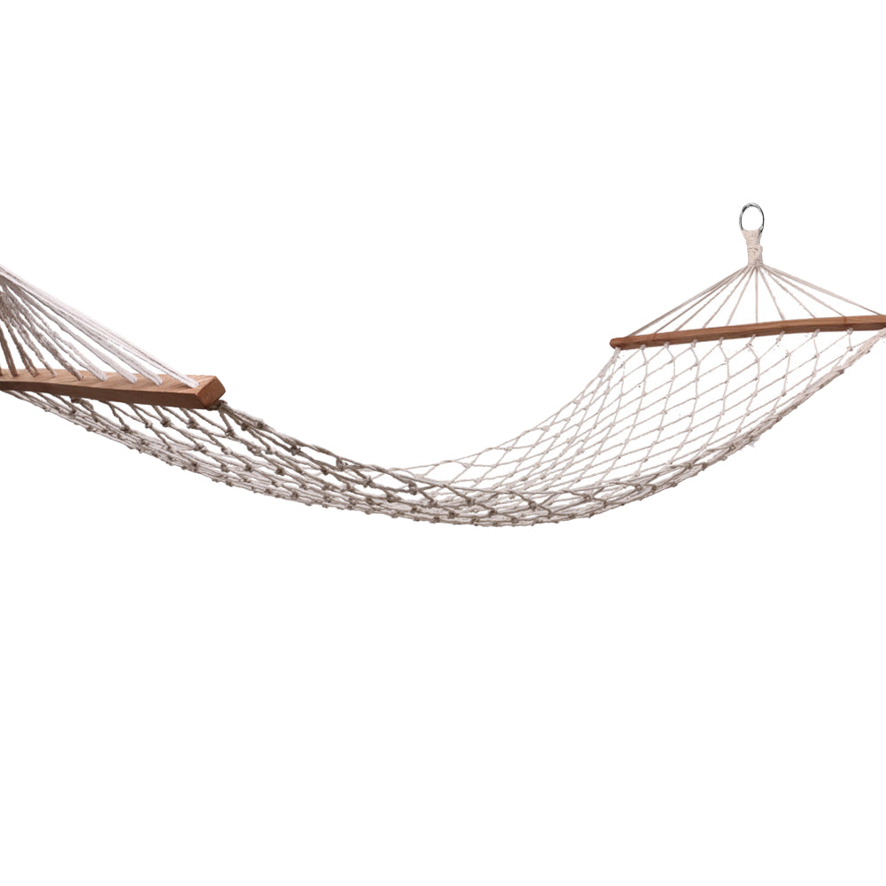 Gardeon Hammock Bed Outdoor Chair Camping Hammocks Hanging Mesh HM-BED-BAR-MES-S-CR