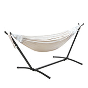 Gardeon Hammock Bed Camping Chair Outdoor Lounge Single Cotton with Stand HM-BED-KIT-C-S-CL