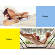 Gardeon Hammock Bed with Stand Outdoor Camping Hammocks Steel Frame HM-BED-KIT-U-S-CREAM