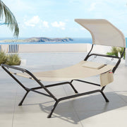 Gardeon Hammock Bed w/ Stand Sun Lounge Chair Beige HM-BED-LOUN-BG