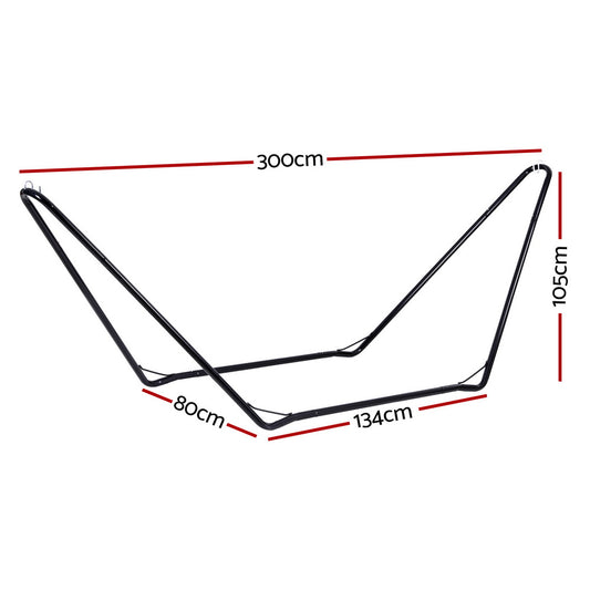 Gardeon Hammock Bed Stand Steel Frame Outdoor Garden HM-BED-STAND-KIT
