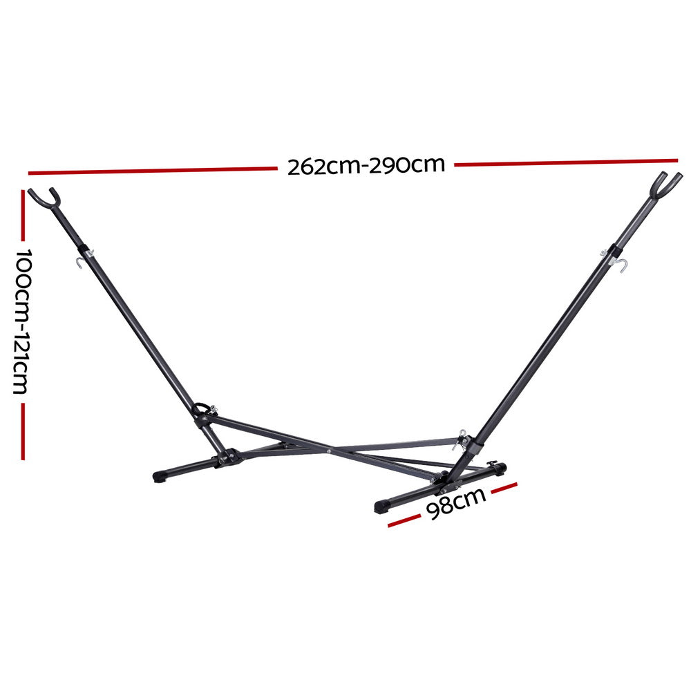 Gardeon Hammock Bed Stand Steel Frame Outdoor Indoor HM-BED-STAND-V