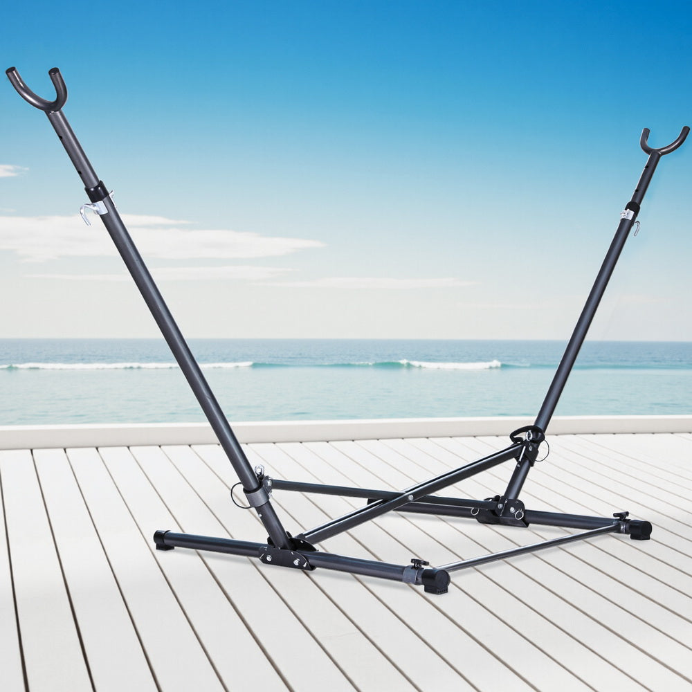 Gardeon Hammock Bed Stand Steel Frame Outdoor Indoor HM-BED-STAND-V