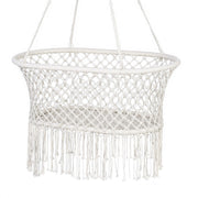 Gardeon Hammock Chair Cotton Swing Chair Outdoor Indoor Cream HM-CHAIR-BABY-CREAM