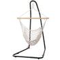 Gardeon Hammock Hanging Chair with Heavy Duty Steel Stand HM-CHAIR-MES-CREAM-A