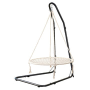Gardeon Hammock Hanging Chair with Steel Stand HM-CHAIR-NEST-CREAM-A