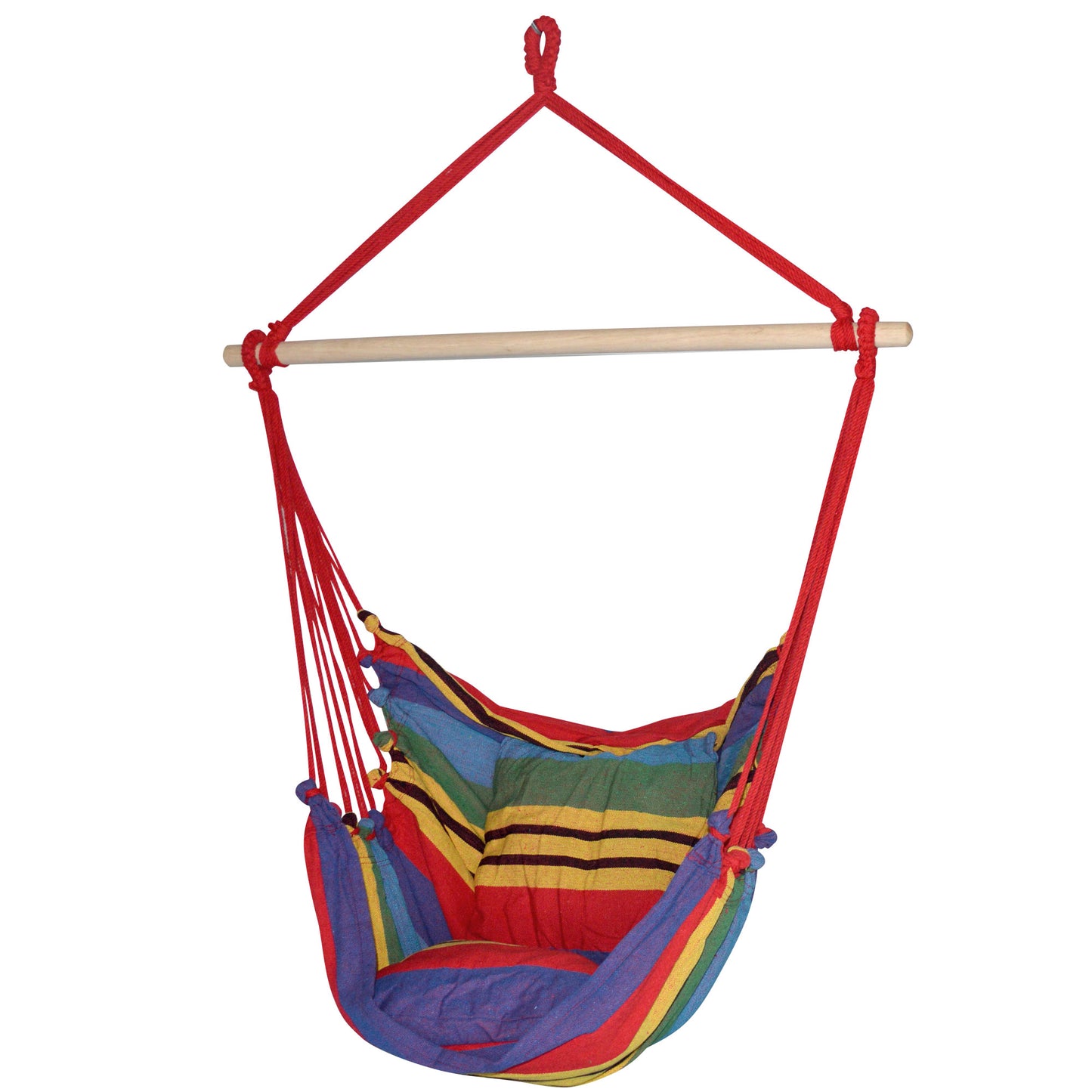 Gardeon Hammock Chair Outdoor Camping Hanging Hammocks Cushion Pillow Rainbow HM-CHAIR-PILLOW-RAINBOW