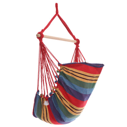 Gardeon Hammock Chair Outdoor Camping Hanging Hammocks Cushion Pillow Rainbow HM-CHAIR-PILLOW-RAINBOW